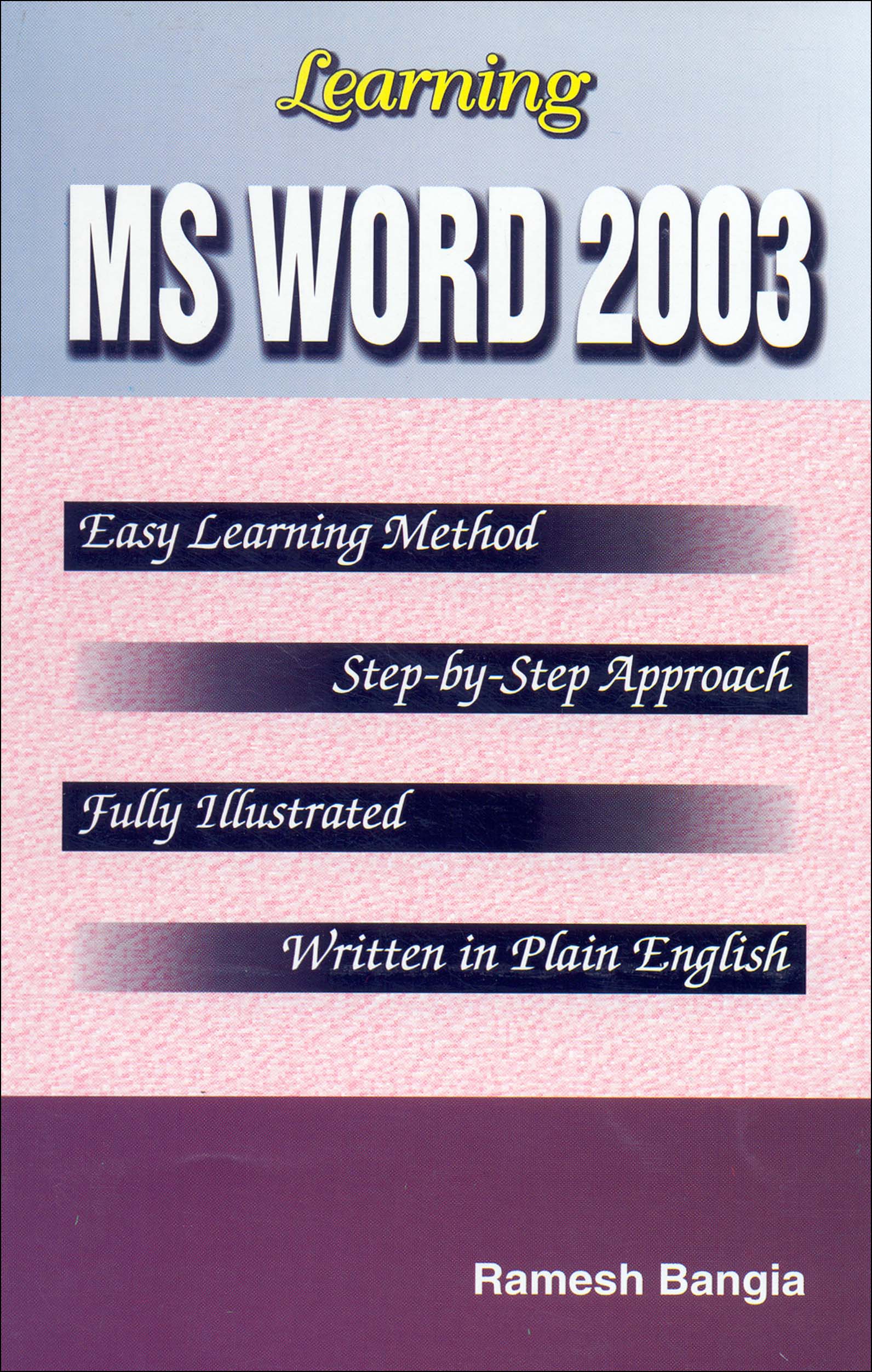Learning MS Word 2003