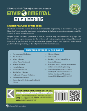 Khanna's Multi-Choice Questions & Answers in Environmental Engineering