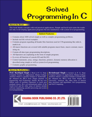 Solved Programming in C
